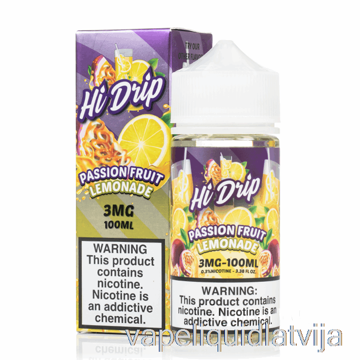 Pasifloras Augļu Limonāde - Hi-drip E-šķidrums - 100ml 0mg Vape šķidrums